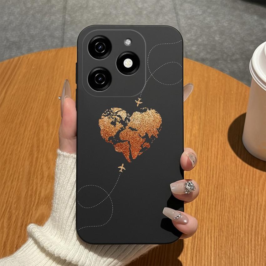 Для Tecno Spark Go 2024 Spark 9 8 7 Pro 6 5 Air 4 Чехол для телефона Милый Мультяшный Животный Мягкий Матовый Силикон Высокое Качество Ударопрочный Анти-Отпечатки Пальцев Бампер