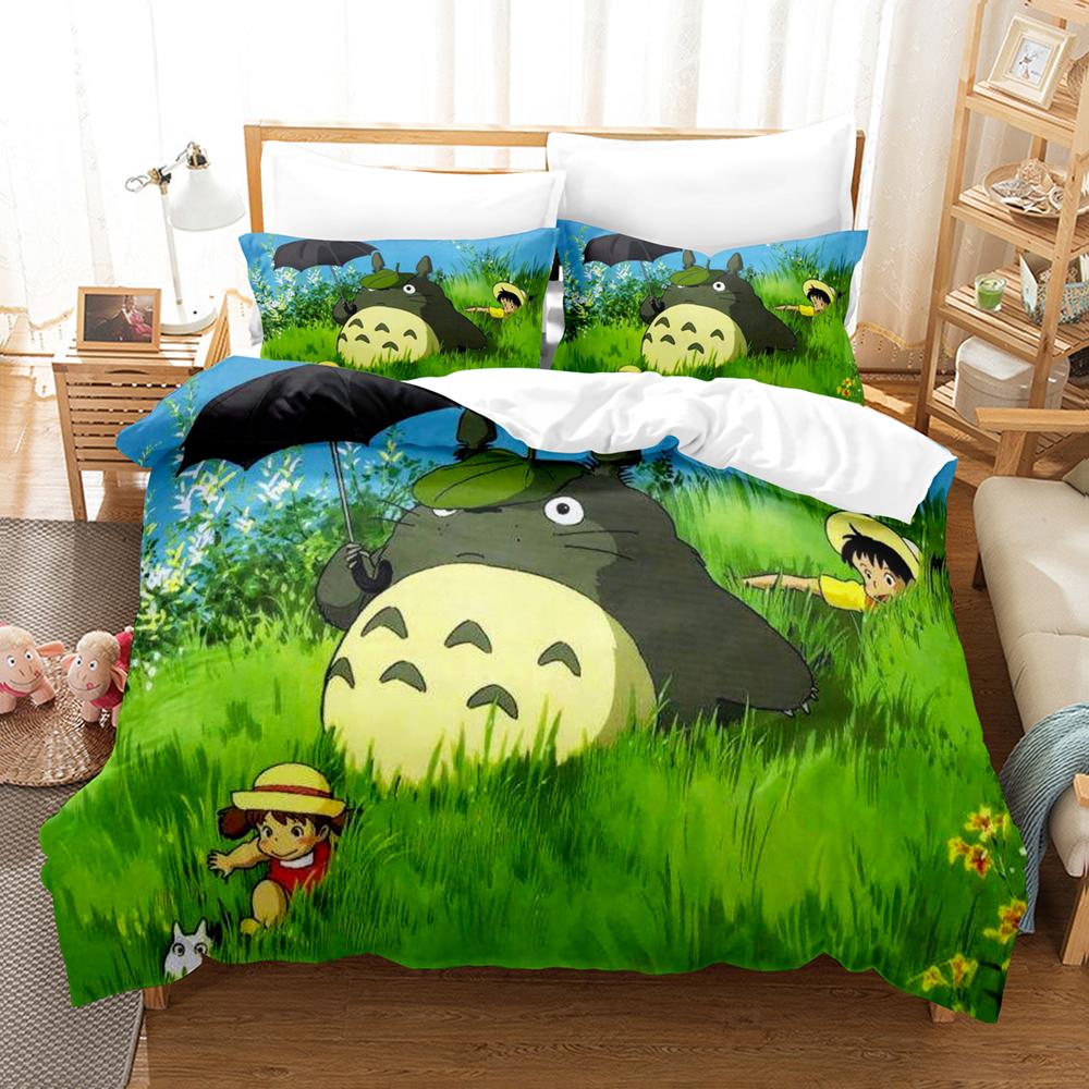 Kemila 3D постельное белье Мой сосед Тоторо наборы пододеяльников с наволочкой Twin Full Queen King Постельное белье