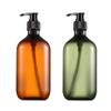 500ML Pressed Pump PET Plastic Foam Empty Shower Gel Refillable Bottles Lotion Shampoo Bottles
