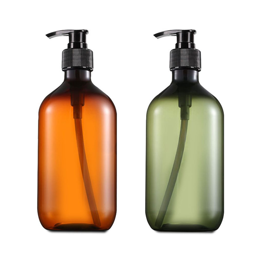 500ML Pressed Pump PET Plastic Foam Empty Shower Gel Refillable Bottles Lotion Shampoo Bottles