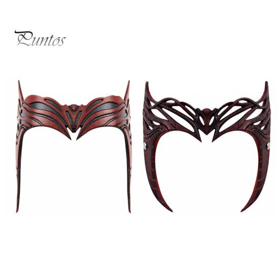 Алая Ведьма Корона Супергероя Косплей Головной Убор Нарядная Повязка На Голову Костюм Аксессуар для Хэллоуина Рождественская Вечеринка