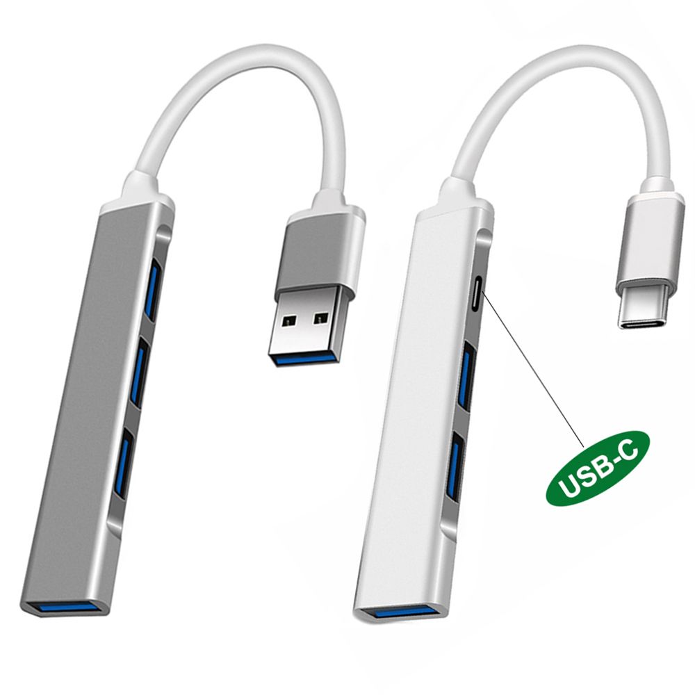 Laptop PC Splitter 4 Port Dock Station USB 3.0 Expander USB C HUB Type-C