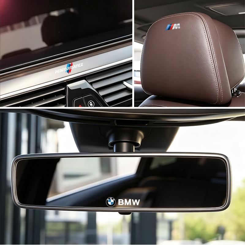 10/5/2pcs Car Interior Sticker Central control Decals Emblem Badge Car Styling For BMW M F30 F10 E90 F20 E46 E60 E70 E39 E36E87