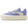 Li Ning Puff Platform Non-Slip Low-Top Casual Shoes Women Sneakers Purple White AZGT026-8