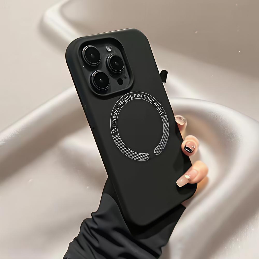 Чехол MagSafe Liquid Silicone для телефона Apple iPhone 16Promax — мягкий силиконовый чехол, устойчивый к падениям, для Apple iPhone 16/15/14/13/12/Pro/Promax