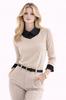 Lace BLOUSE IV Women' Openwork Black Elegant Evening Fashionable UNI