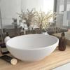 VidaXL Luxury Oval Washbasin Countertop Washbasin Toilet Hand Basin Bathroom Cosmetic Room Home Interior White 146921