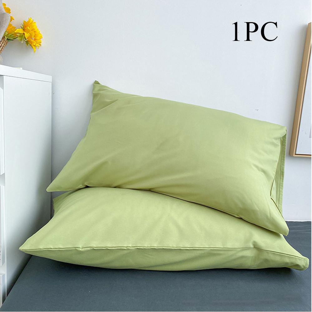 Cotton Pillowcase High-Quality Envelope Pillowcover Solid Color Pillow Case Bedding Sleep Pillow Cover Case 48x74