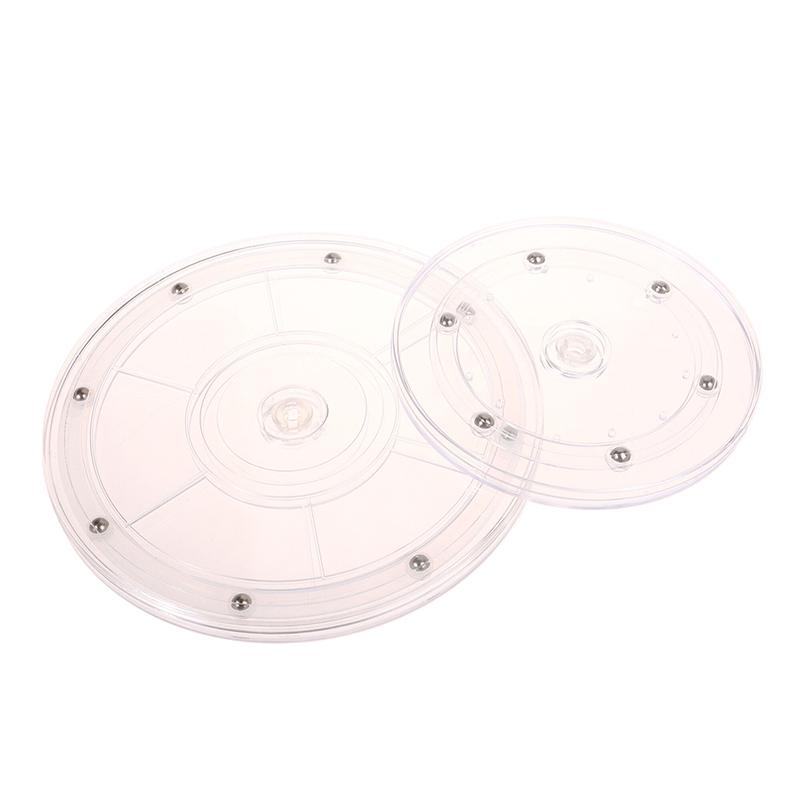 Поворотный стол Прозрачный акриловый вращающийся на 360 градусов стенд с круглым основанием Ленивые украшения Декор поворотные пластины мебельная фурнитура