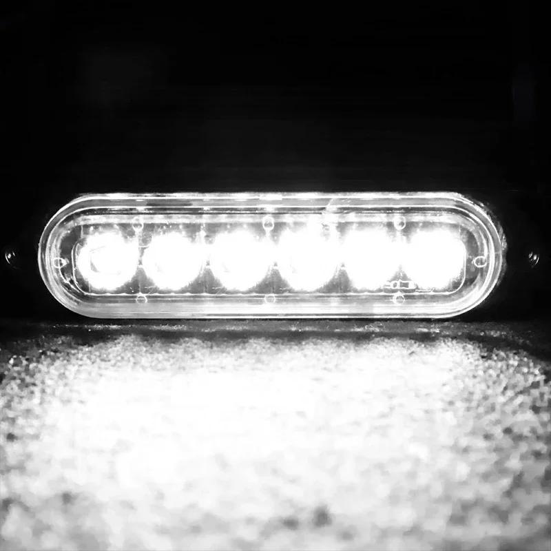 6/12 светодиодов 12-24 В светодиодный проблесковый маячок аварийной сигнализации боковой габаритный фонарь предупреждающий сигнал для буксировки прицепов грузовиков лодок