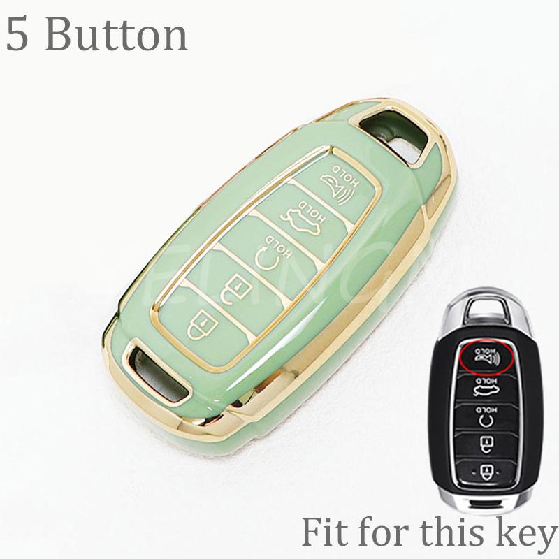 5 Кнопок Новый ТПУ Чехол для Ключа Автомобиля Для Hyundai I30 Ix35 Kona Encino Solaris Azera Grandeur Ig Accent Santa Fe Palisade