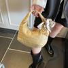 Grass Straw Bag Large Capacity Clutch Crescent Bag Casual Summer Beach Bag  Summer