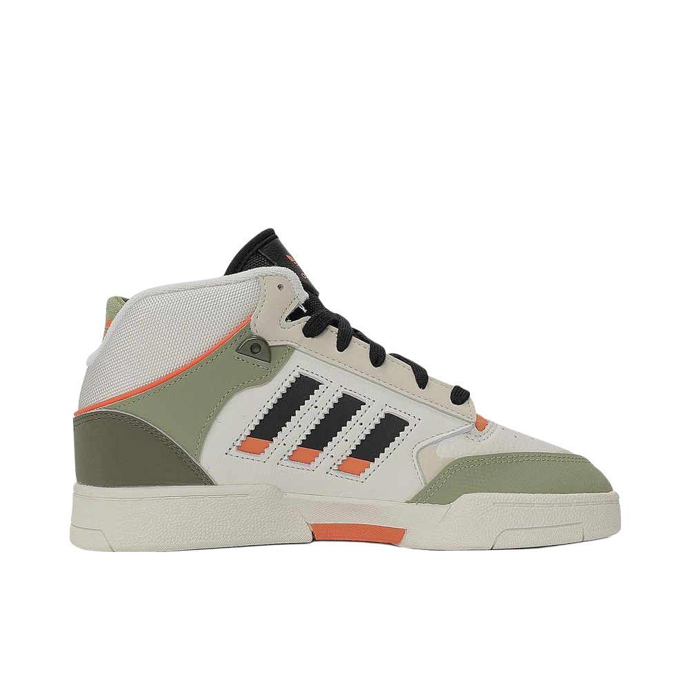 Adidas Originals DROP STEP XL 2.0 Non-slip Lightweight High-Top Skateboard Shoes Unisex White Green Sneakers JQ8241