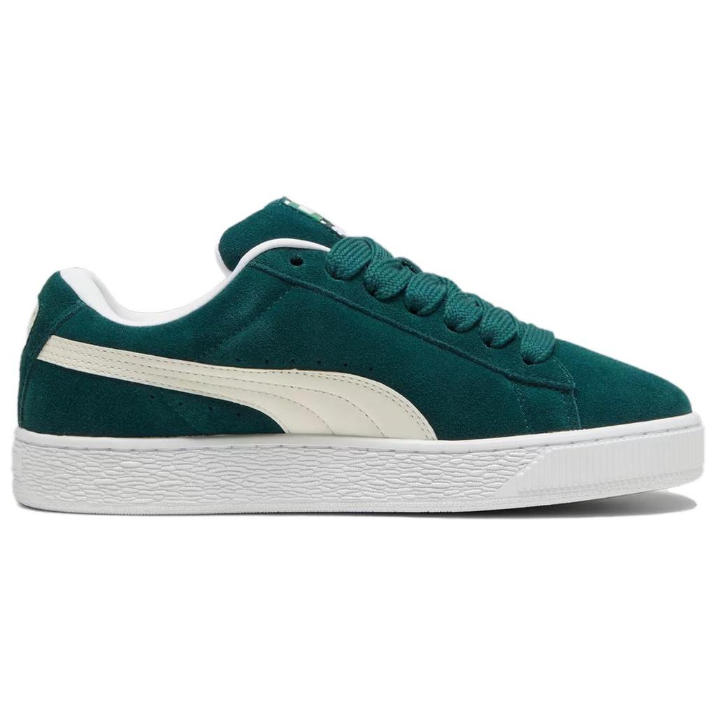 Puma Замшевые XL Темно-миртовые унисекс-кеды Зеленый Тепло-белый 395205-21