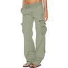 Womens Baggy Cargo Pants Vintage Jeans With Pockets Wide Leg Trousers Loose Overalls Long Pants Cargo Pants
