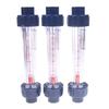 DN15 Short Plastic Flow Meter PVC Rotameter 20mm Bore with Guide Rod, 1/2" NPT Threads for Chemical/Liquid