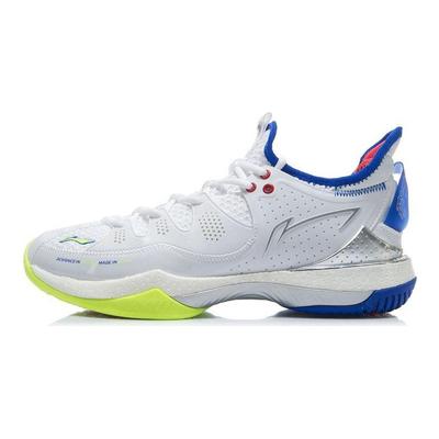 Кроссовки для бадминтона Li Ning Battle Axe 3 с нескользящей дышащей подошвой, унисекс, белые, AYAR025-1