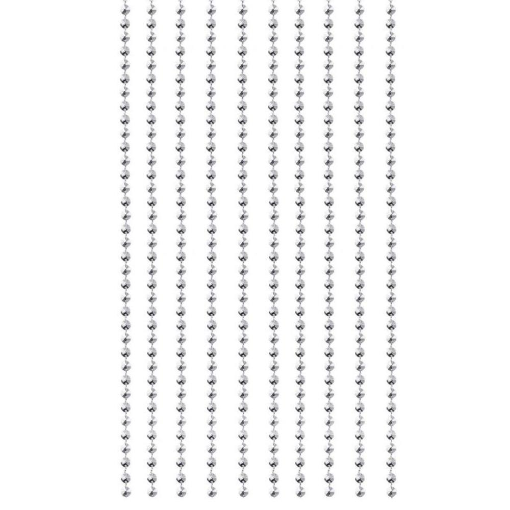 10 шт. 100 см Прозрачная бусинная штора Сияющая прозрачная акриловая цепь для люстры Декорация Подвесные аксессуары для люстры