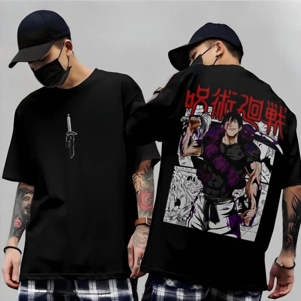 Demon Slayer Akaza (Upper Rank 3) Soryu Style Blood Demon Art Oversized Graphic T-Shirt, Anime Streetwear Tee, Unisex Casual Top