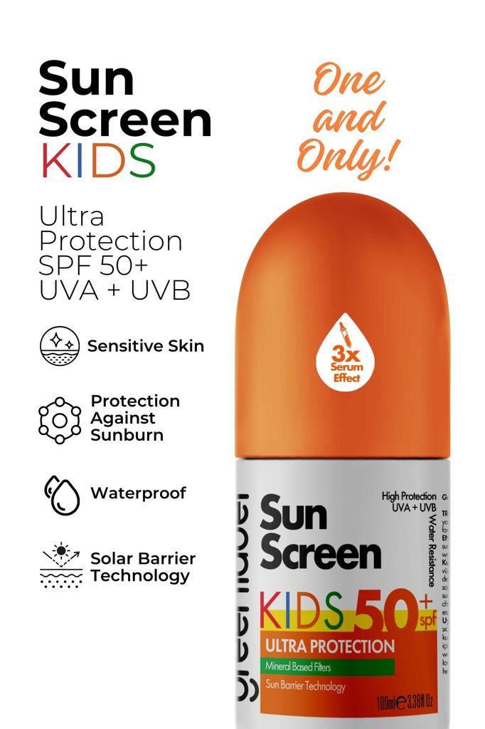 Солнцезащитный крем для детей с высокой степенью защиты Kids Sun Spf 50 на минеральной основе, 100 мл