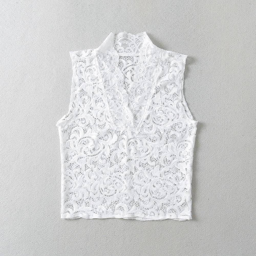 Прозрачный милый цветочный топ-топ без рукавов с кружевом, прозрачный кружевной жилет для женщин