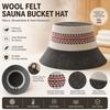 Wool Felt Material Wool Felt Hat Heat Resistant Banya Cap New Sauna Hat  Steam Room Use