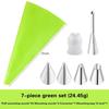 Multifunctional Cake Decorating Tools Silicone Pastry Bag Stainless Steel Cake Mouth Reusable Silicone Bag Tools Pastry Nozzle