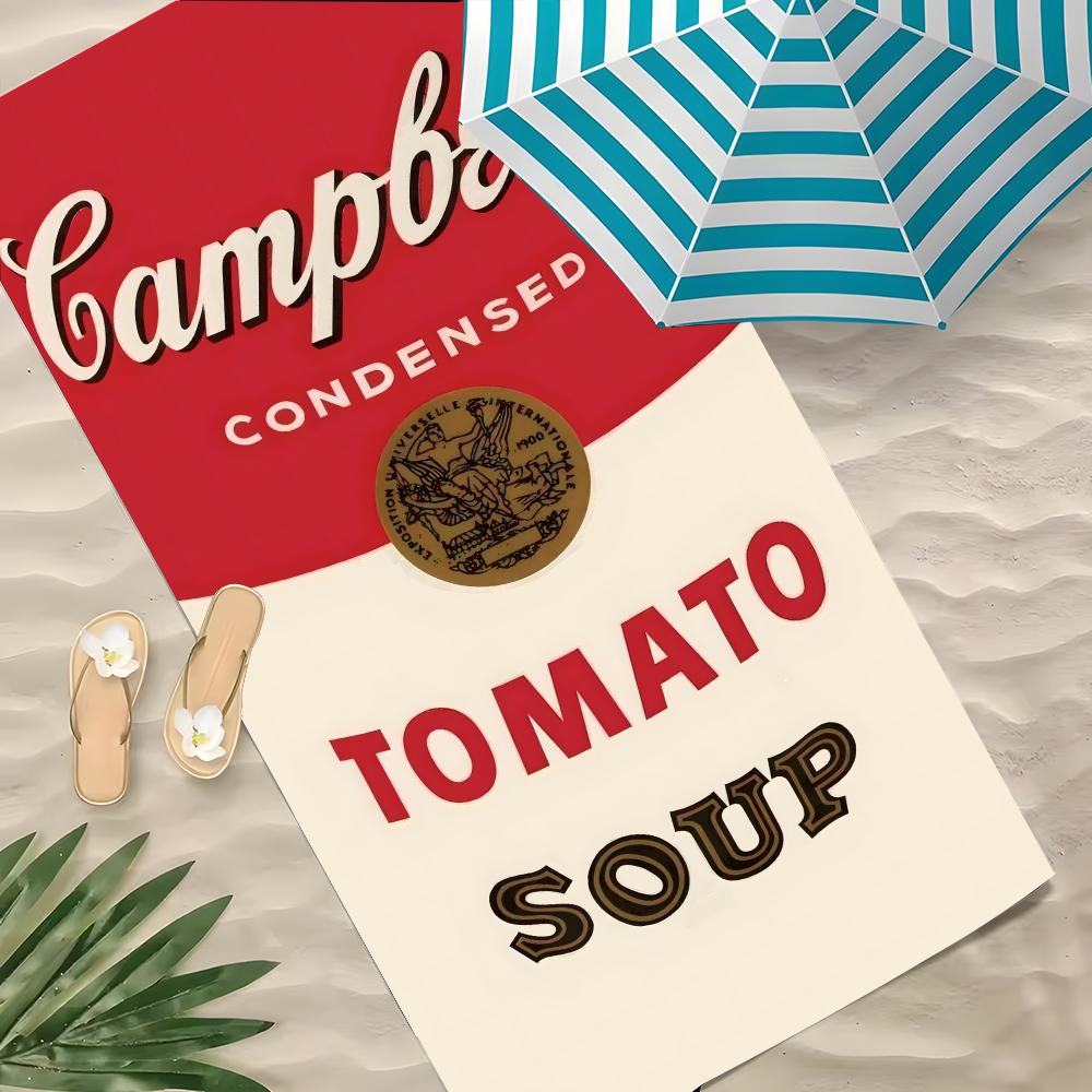 C-Campbell'S Полотенце Полиэстер Пляжное Полотенце Быстросохнущее Без Песка Полотенце Для Ванны На Лето Бассейн Путешествие Отпуск