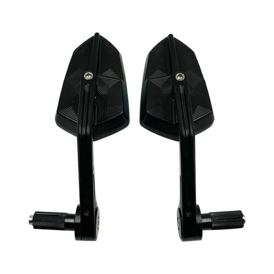 1 пара мотоциклетных зеркал заднего вида Прочная конструкция Регулируемый дизайн Универсальная посадка Простая установка Зеркала бокового вида на руле