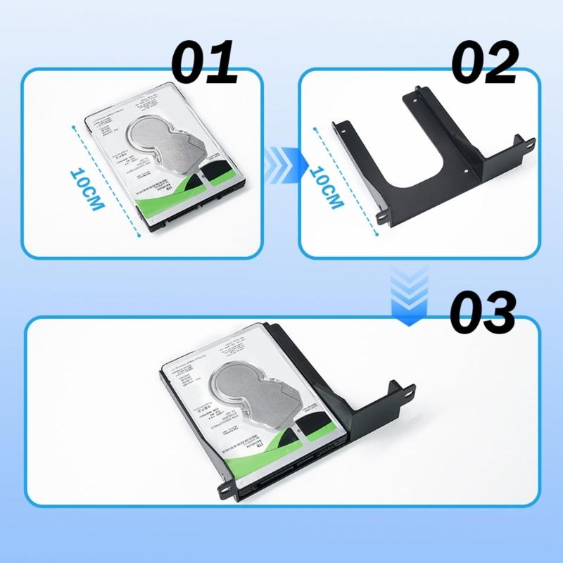 For 2.5inch Hard Drive Bracket With Screws 3D Printed Bracket HDD/SSD Holder for SCPH-30000 SCPH-50000 Accessories
