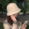 Однотонная женская шляпа-бант осень-зима фетровая шляпа-котелок модная шляпа-бант из твида для леди
