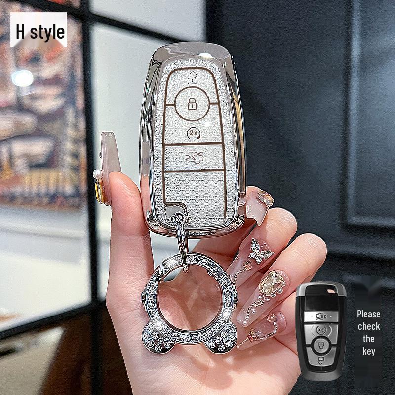 Роскошная крышка для ключа для моделей Ford Mondeo, Edge, Explorer и Escort.