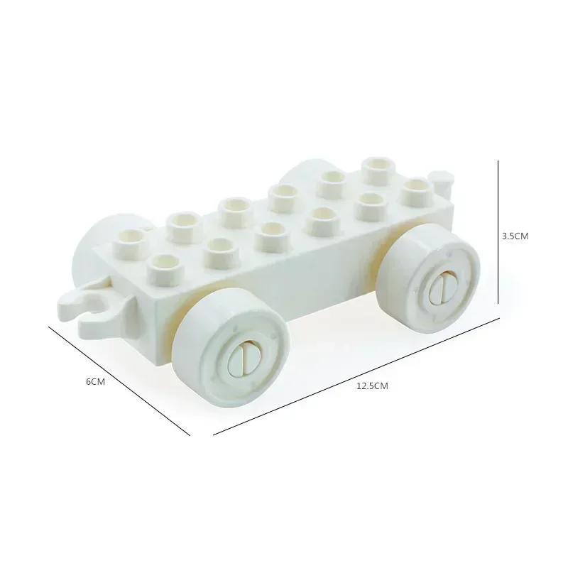 Большие строительные блоки Аксессуары Совместимые Большие кирпичи Дети Дети Грузовик Машина Автобус Серия Городское движение Сборка Развивающая игрушка