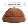 Adjustable Brimless Cap Adjustable Back Strap Retro Docker Hat Beanie Hat  Daily Casual Wear