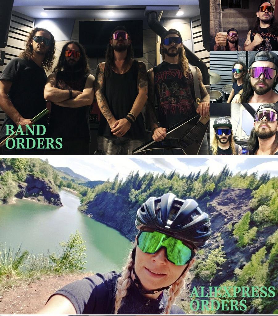 Queshark Поляризованные спортивные солнцезащитные очки с защитой от ультрафиолета, велосипедные очки с 5 сменными линзами, велосипедные очки