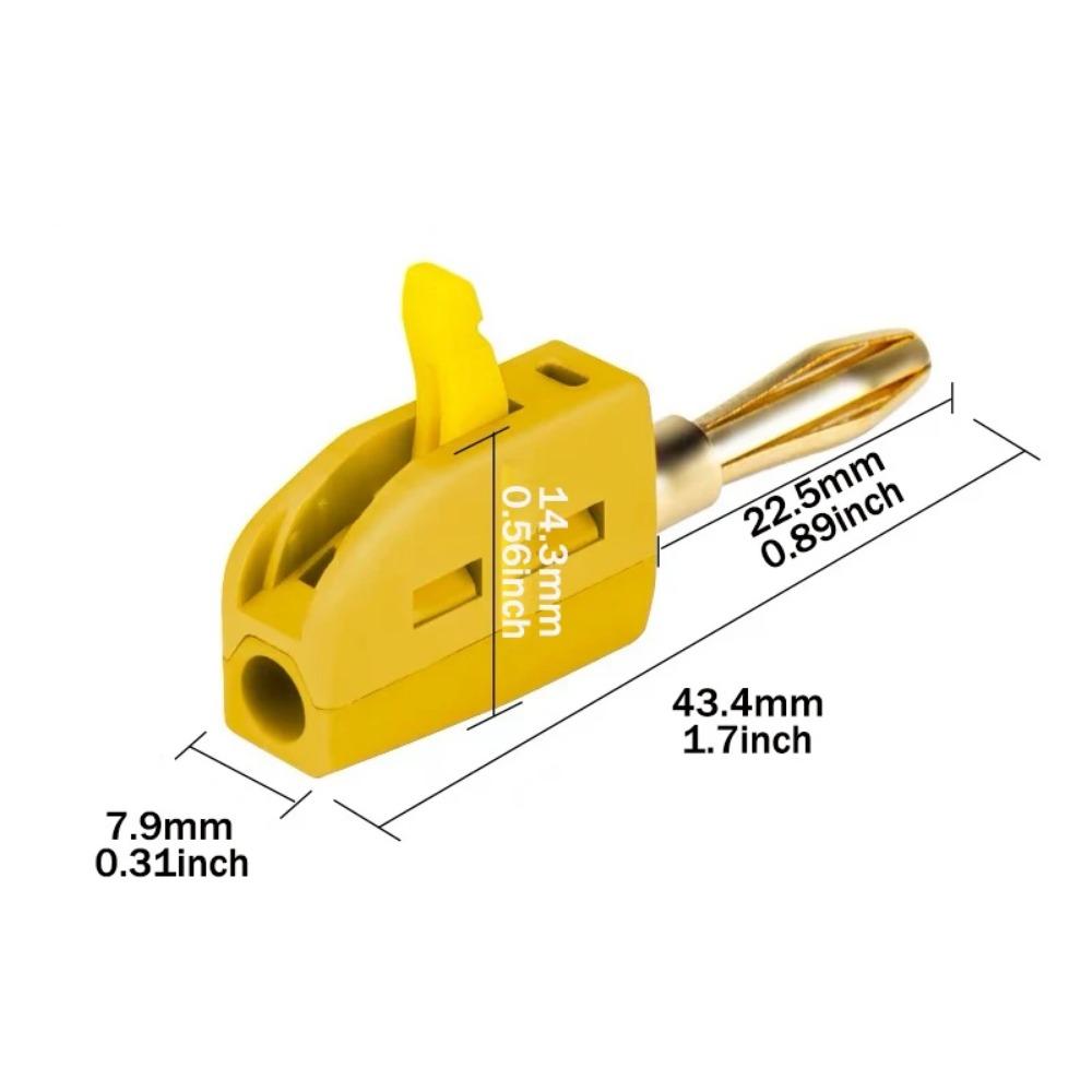1 шт. Беспаечный быстроразъемный гнездо типа "банан" Высокий ток 32А Проводной разъем Штекер типа "банан" Для динамиков