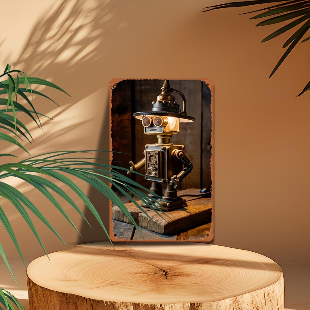 Винтажная настольная лампа в стиле стимпанк, Ретро железное искусство, Домашний декор - Прочный металл с безопасным закругленным углом