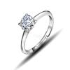 Classic Wedding Sparkling AAAAA Zircon Ring 925 Sterling Silver Engagement Rings For Women Fine Jewelry Ring Gift Wholesale