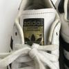 adidas Суперзвезда золотой язык кожаные кроссовки 7 25 белый(ИСПОЛЬЗОВАЛ)