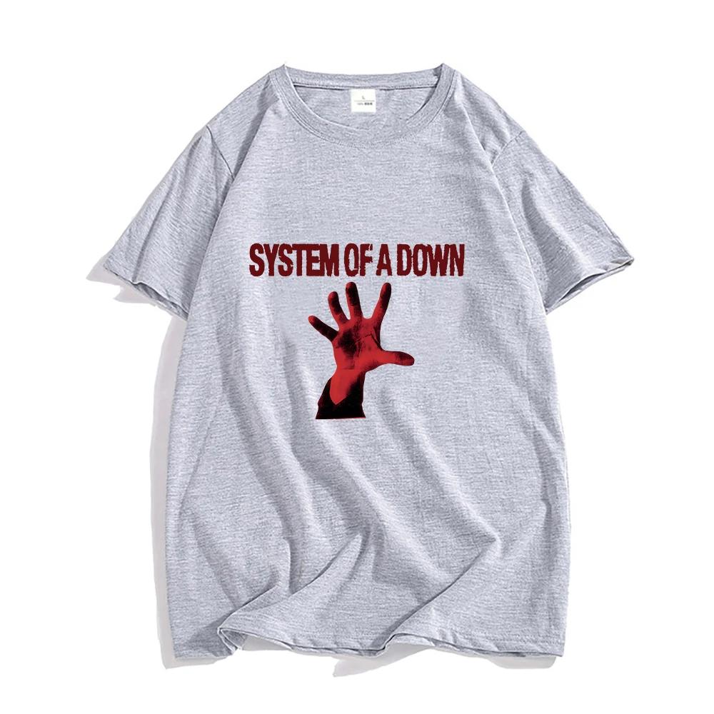 System of A Down Shirts Retro Band Tees Summer Casual Clothes Creative Graphic Women Men T Shirt Printed Streetwear T-shirt