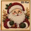 DIY Christmas Pearl Diamond Painting Kit, 2D Santa Claus Diamond Art Craft Set, Creative Holiday Home Wall Decor for Adults and Beginners