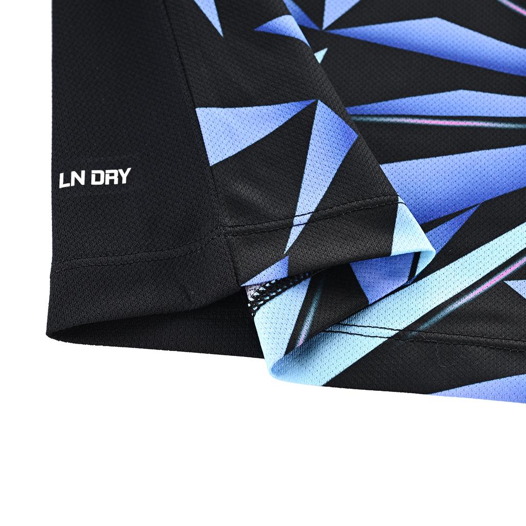 Li-Ning Удобный Дышащий Легкий Универсальный Дизайн Color Block Повседневный Спортивный Костюм Короткий Рукав Шорты Унисекс Спортивная Одежда AATW045-1