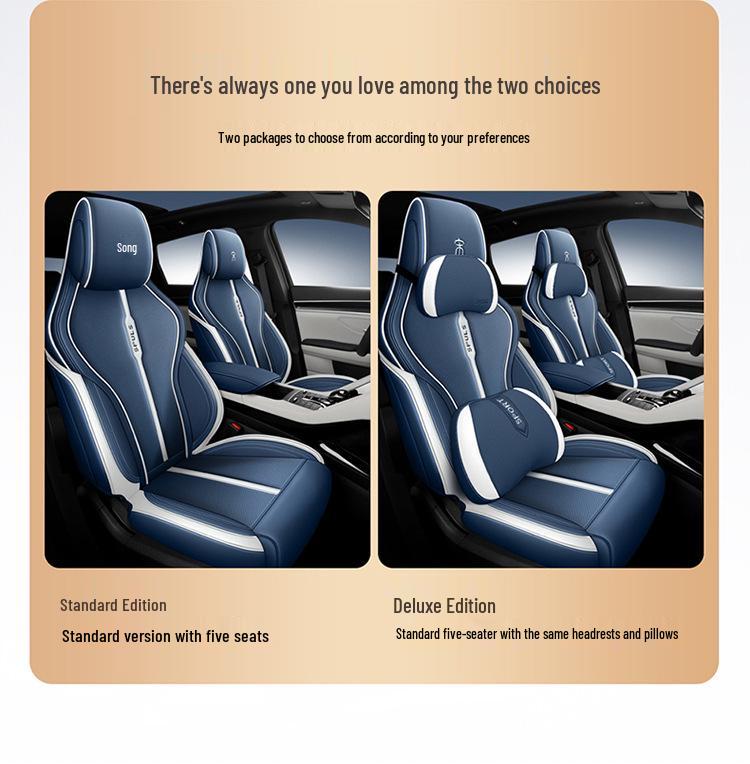 BYD Song PLUS Five-Seat Leather Seat Covers for All Seasons, Full Coverage