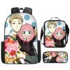 3D Spy Play House School Bag Home Wine Elementary School Backpack Satchel Pencil Case 3PCS Set