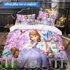 Princess Sofia 3pcs K-pop music group Bedding set,Ideal for Bedroom, Dormitory,Including Duvet Cover And 2pcs Pillowcases,Fan gifts