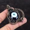 Синий Цвет Кулон Сглаза Медная Проволока Кулон Ювелирные Изделия Ручной Работы Подвеска Из Натурального Драгоценного Камня Подарок На Годовщину Замечательные Медные Ювелирные Изделия