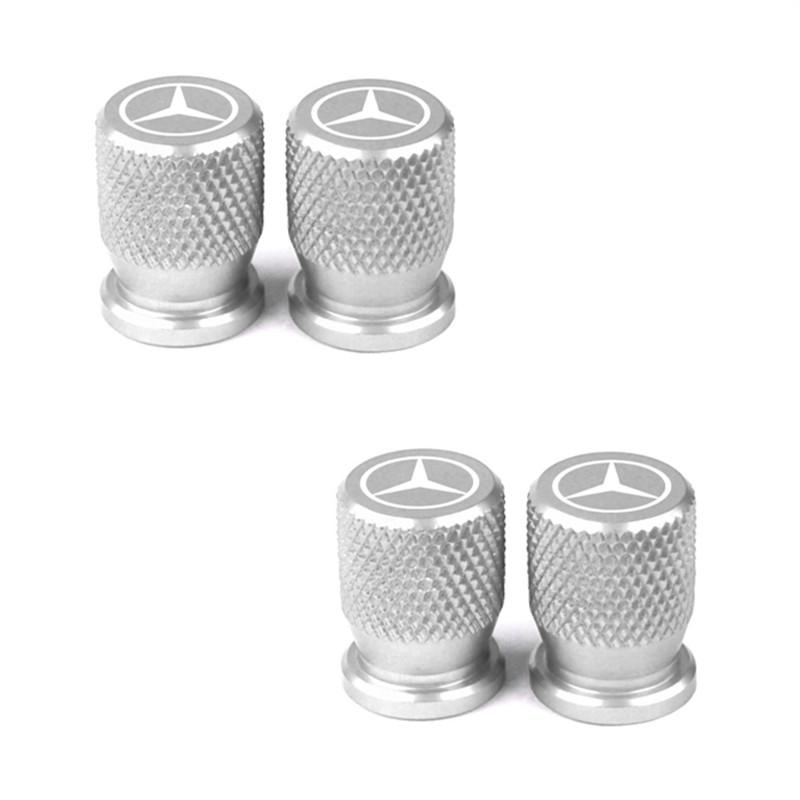 AABGT1 4pcs for Mercedes Benz MB Maybach A B C D M S R Car Wheel Tire Valve Caps Aluminum Airtight Covers Class C200L GLC GLK CLA GLA