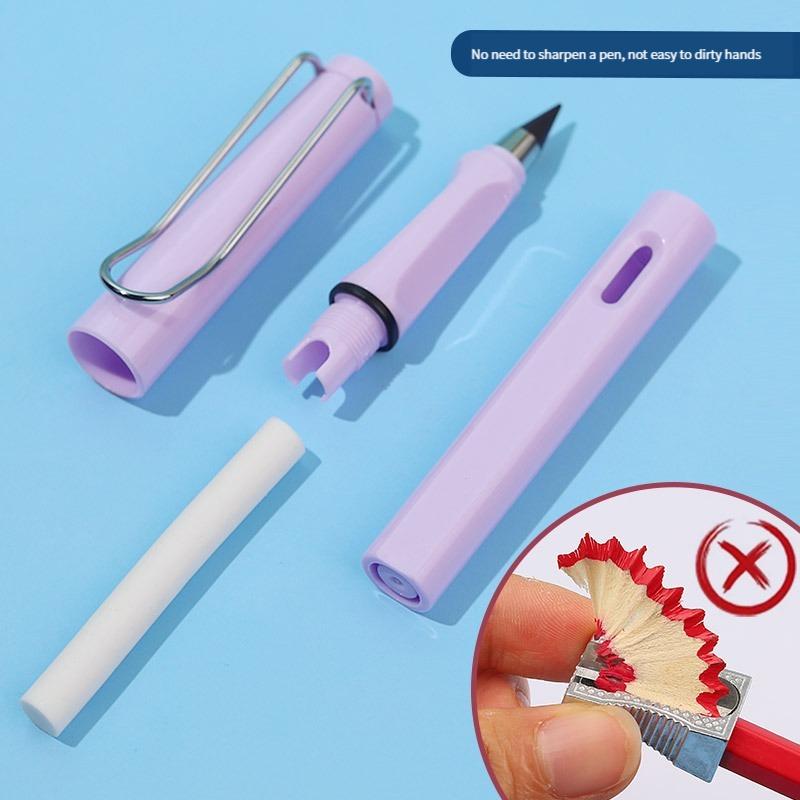 12 Colors Set Everlasting Pencil with Eraser Unlimited Writing Pencils Eternal Erasable Pencil Pens for Kids School Art Supplies