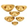 Pure Copper Gold Ingot Solid Desktop Ornaments Simulation Treasure Bowl Ornament  Living Room