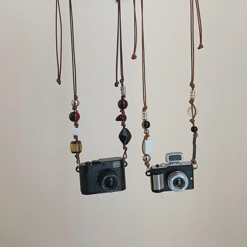 Ожерелье с подвеской в виде ретро-камеры: Универсальный, уникальный дизайн для женщин